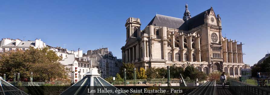 Les Halles, �glise Saint Eustache - Paris