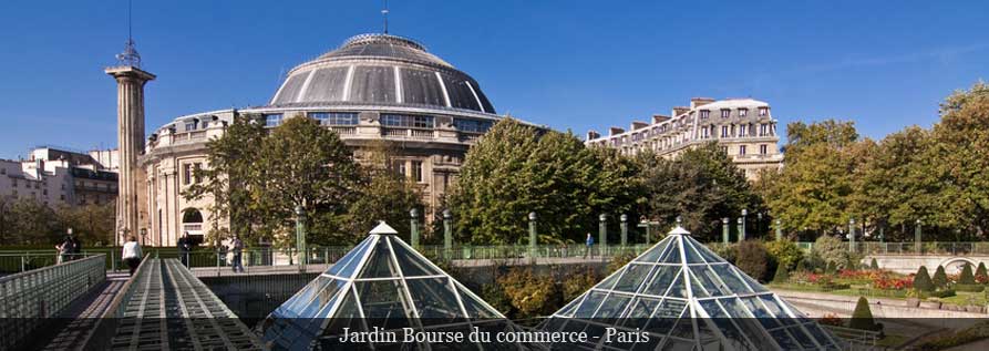 jardin bourse du commerce � Paris 